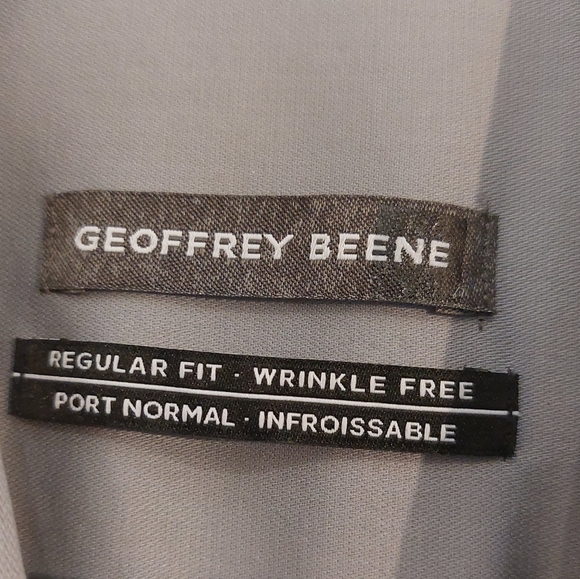 Geoffrey Beene wrinkle free botton down shirt size 16 - Picture 4 of 6